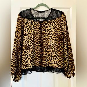 Women’s leopard print top